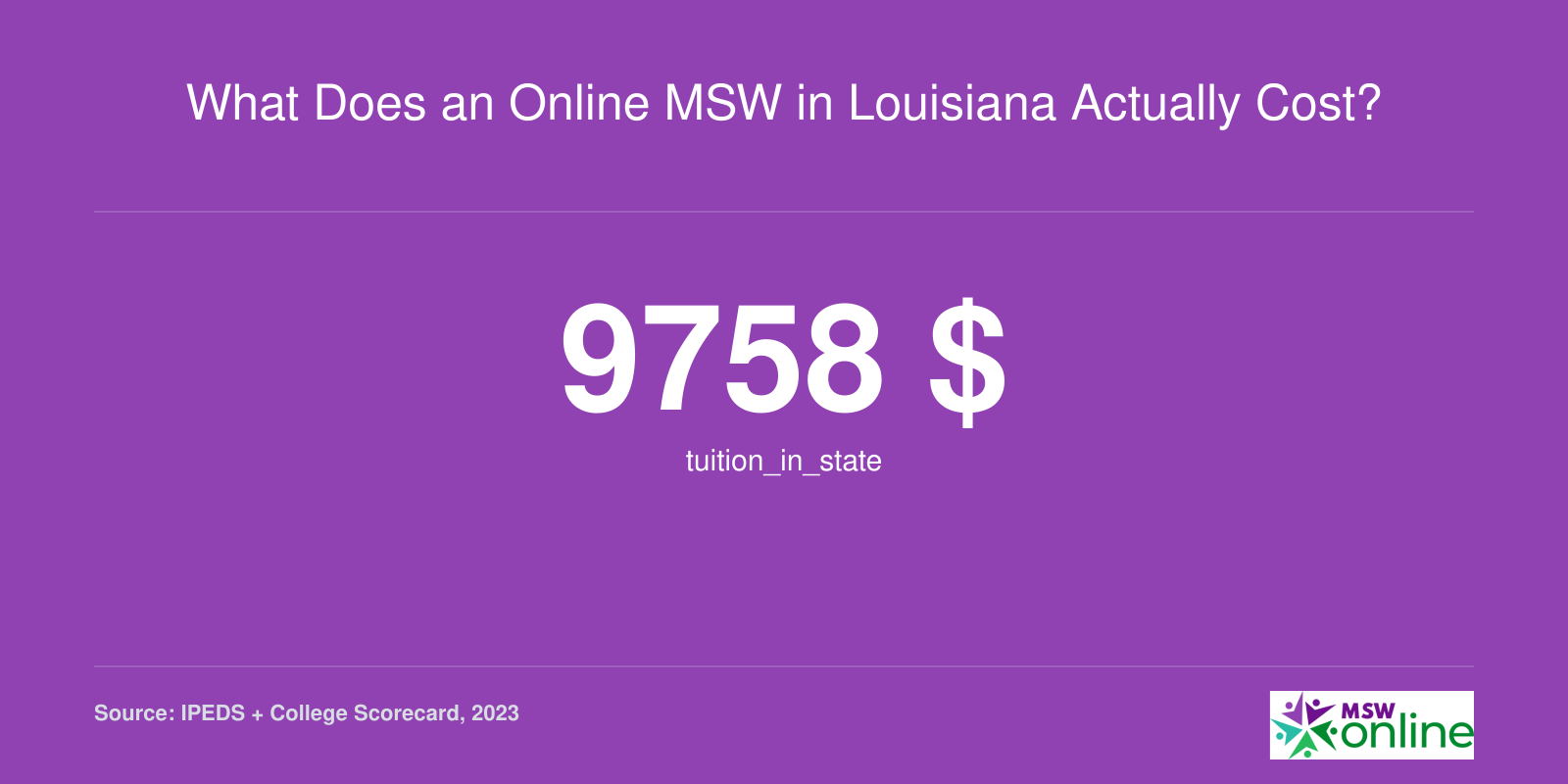 What Does an Online MSW in Louisiana Actually Cost?