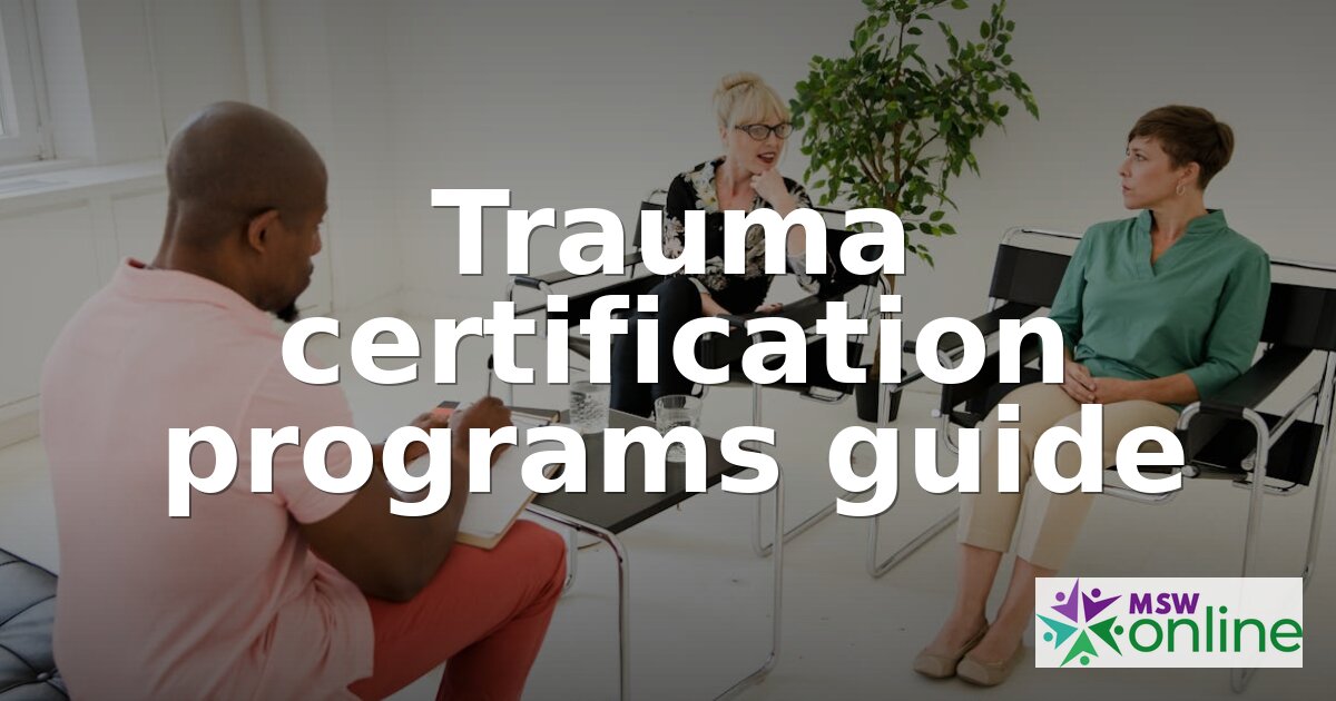 Best Trauma Certification Programs for Social Workers (2026)