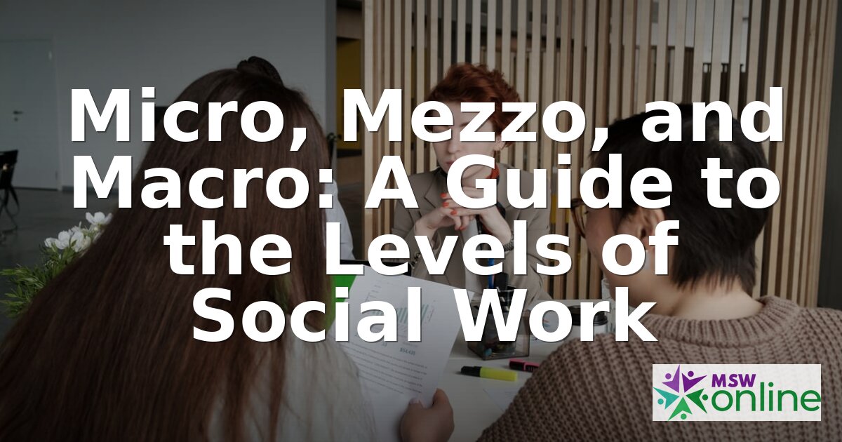 Micro, Mezzo & Macro Social Work: Levels Explained (2026)