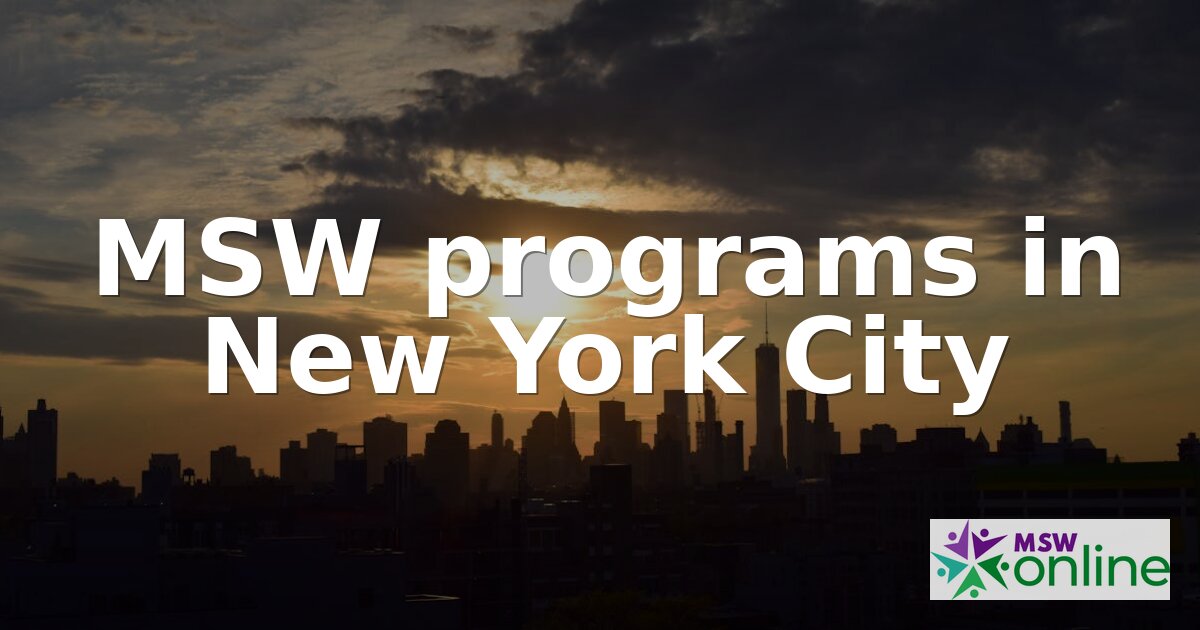 Best MSW Programs in New York City (2026 Rankings)